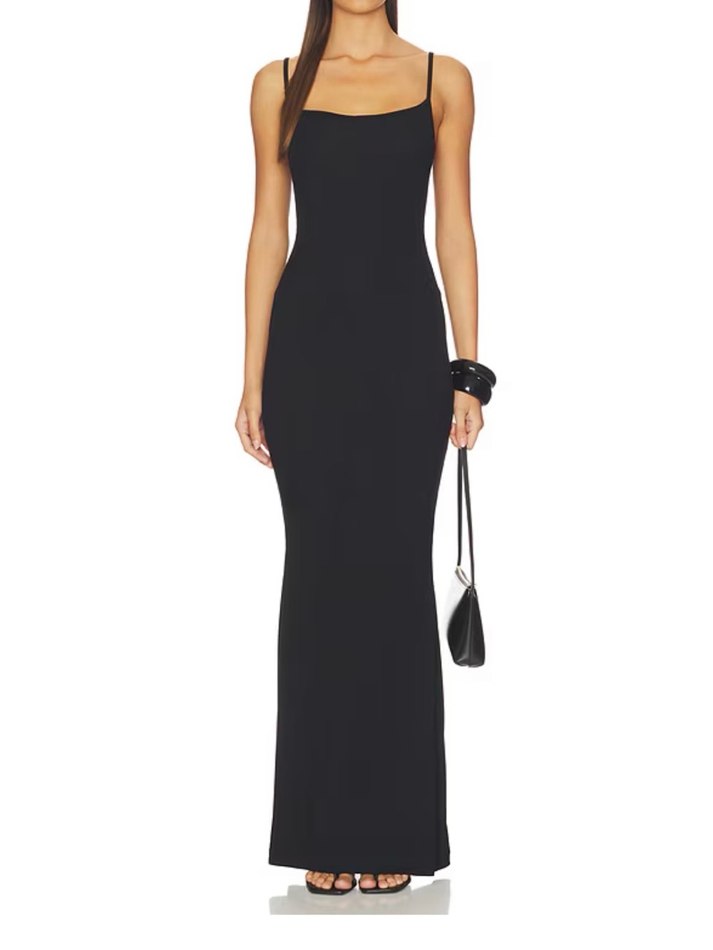 NWOT SKIMS Soft Lounge Slip Dress in Black - Size medium